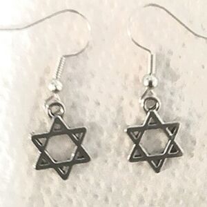 NEW Hanukkah Star of David earrings Jewish Meghan Star Jewelry Gift Handmade NWT